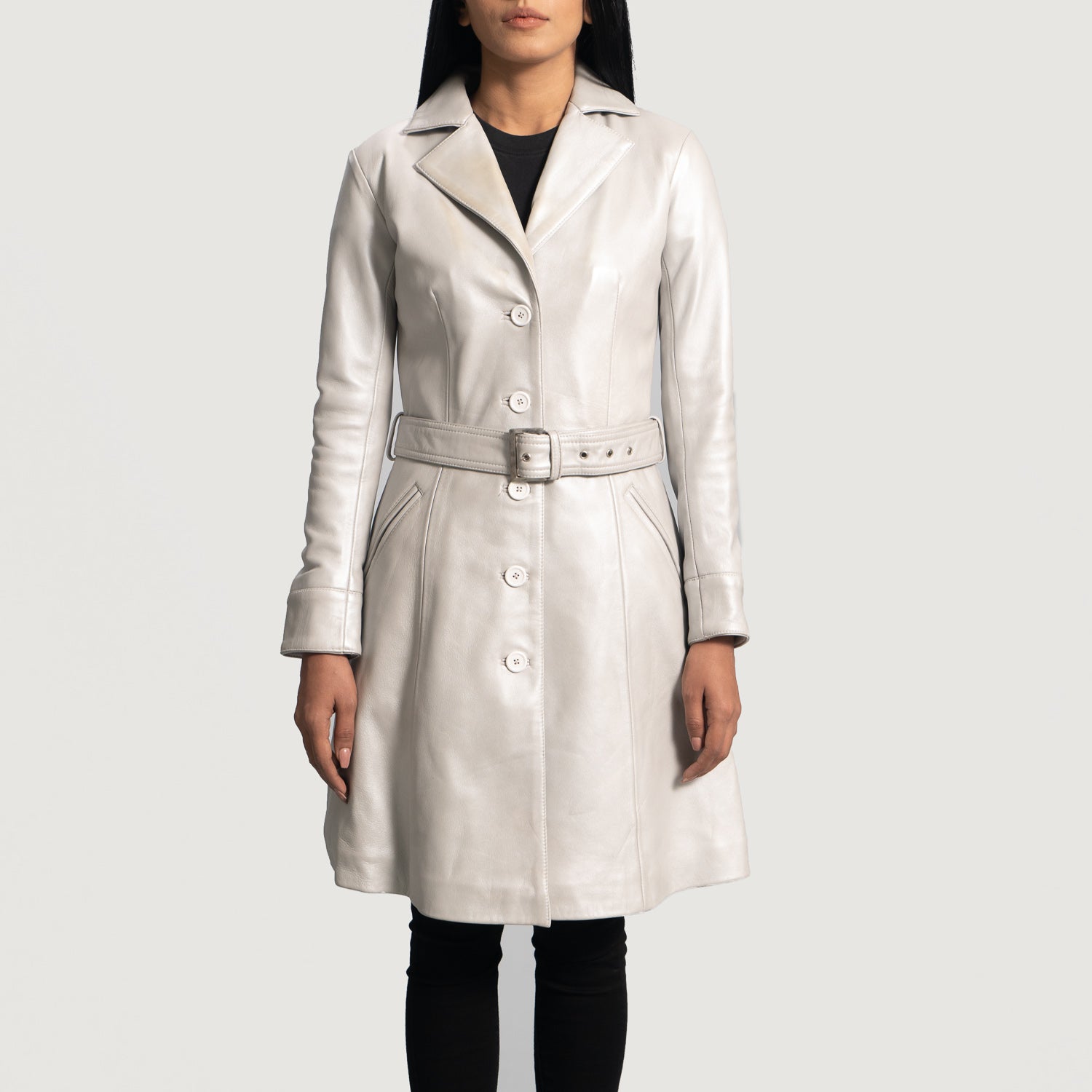 Women s Long Leather Coats Buy Long Leather Coats For Women in Italy. The Jacket Maker