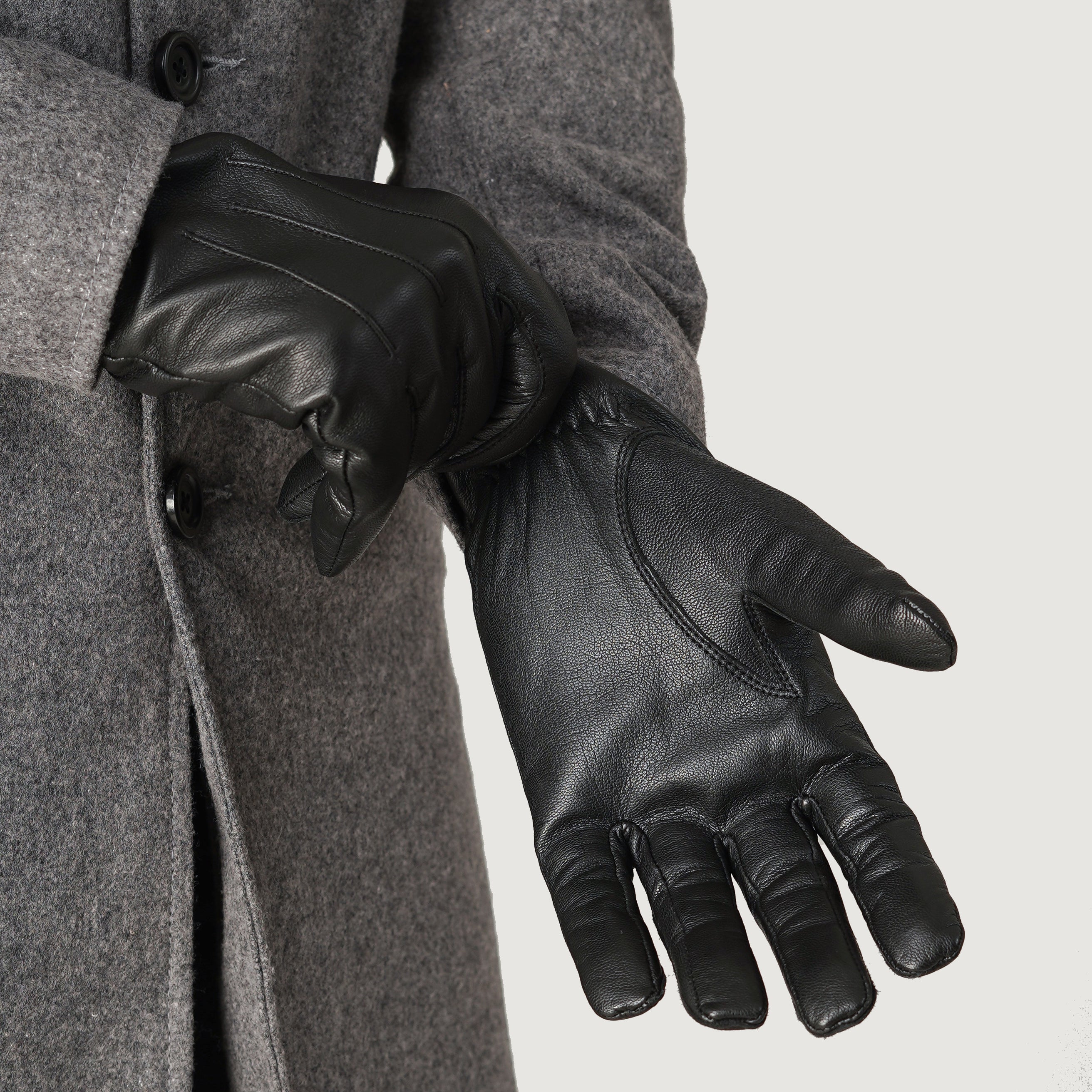 Ralph Black Leather Dress Gloves Ralph Black Leather Dress Gloves