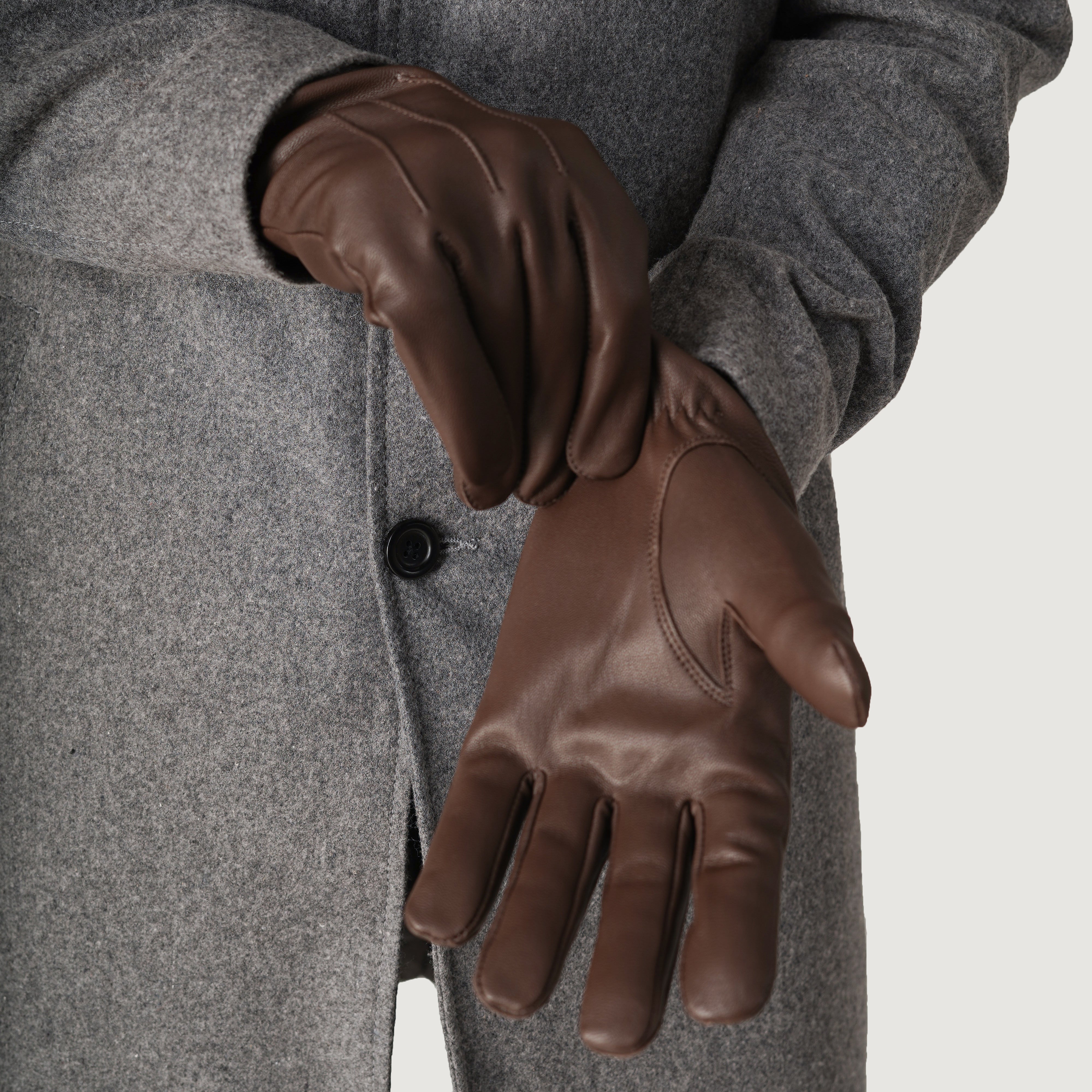 leather dress gloves SURAWIL Mens Mens Glove Touchscreen Winter Gloves for Men Driving Gloves Cashmere Lined M051US-T Black M at Amazon Men's Clothing store The longest leather gloves in the Dents collection Ralph Brown Leather Dress Gloves